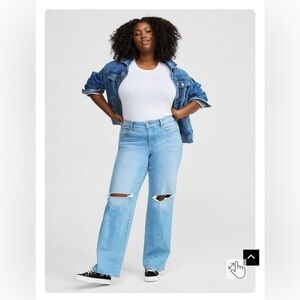 Torrid perfect wide leg vintage stretch mid rise size 26R